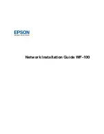 Epson WF-100 Network Installation Manual предпросмотр