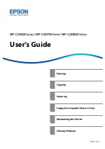 Preview for 1 page of Epson WF-C20600 User Manual