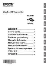Preview for 1 page of Epson WirelessHD transmitter User Manual