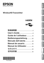 Epson WirelessHD User Manual preview