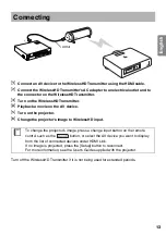 Предварительный просмотр 13 страницы Epson WirelessHD User Manual