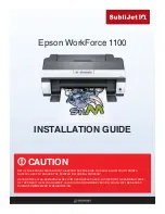 Epson WorkForce 1100 Installation Manual предпросмотр