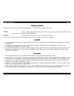 Preview for 3 page of Epson WorkForce 610 Series Service Manual