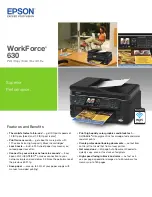 Epson WorkForce 630 Specifications preview