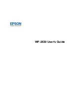 Epson workforce wf-2630 User Manual preview