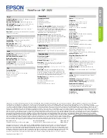 Preview for 2 page of Epson WorkForce WF-3620 Specification Sheet