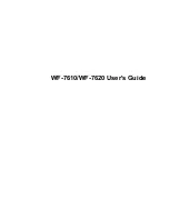 Preview for 1 page of Epson WorkForce WF-3620 User Manual