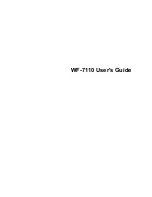 Preview for 1 page of Epson WorkForce WF-7110 User Manual