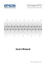Preview for 1 page of Epson WristableGPS SS-300 User Manual