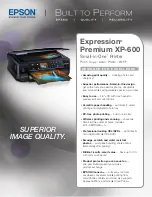 Epson XP-600 Product Specifications preview