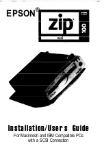 Epson Zip-100 Installation & User Manual preview