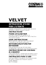 Предварительный просмотр 1 страницы EPTA COSTAN VELVET CD User Instructions