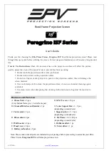 EPV Peregrine ISF Series User Manual предпросмотр