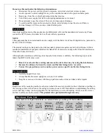 Предварительный просмотр 2 страницы EPV Power Max Sonic 2 Series User Manual