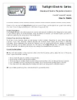 Предварительный просмотр 1 страницы EPV Twilight Portable Series User Manual