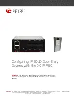 Epygi IP BOLD Configuring Manual preview