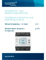 eQ-3 HmIPW-DRS4 Installation Instructions And Operation Manual preview