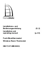 Preview for 1 page of eQ-3 HomeMatic 4047976320301 Installation And Operating Manual