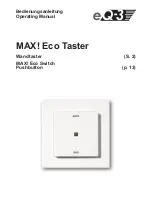 eQ-3 MAX! Eco Taster Operating Manual preview