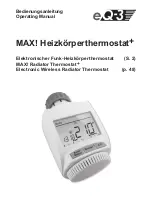 Preview for 1 page of eQ-3 MAX! Radiator Thermostat+ Operating Manual