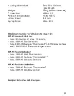 Preview for 91 page of eQ-3 MAX! Radiator Thermostat+ Operating Manual