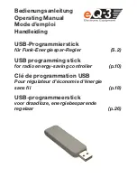 Preview for 1 page of eQ-3 USB programming stick for radio energy-saving controller Operating Manual