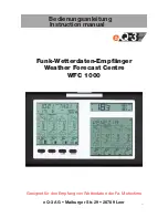 Предварительный просмотр 1 страницы eQ-3 WFC 1000 Instruction Manual