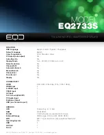 Preview for 2 page of EQD EQ2733S Specifications