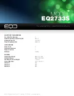 Preview for 3 page of EQD EQ2733S Specifications