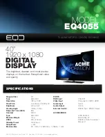 Preview for 1 page of EQD EQ4055 Specifications