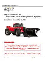 eqss Gen-3 LMS Installation Manual предпросмотр