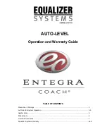 Предварительный просмотр 1 страницы Equalizer System AUTO-LEVEL Operation And Warranty Manual