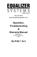 Предварительный просмотр 1 страницы Equalizer Systems El Pac 1 Operation, Troubleshooting & Warranty Manual