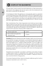 Preview for 80 page of EQUATION EQ3 25L Assembly, Use, Maintenance Manual