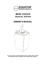 Equator BCR 500 Owner'S Manual preview