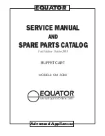Equator CB 3000 Service Manual And Spare Parts List preview