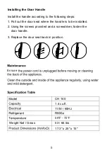 Preview for 9 page of Equator CH 140 Owner'S Manual