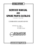 Equator CLOTHES PROCESSOR EZ 3600 C Service Manual And Spare Parts List preview