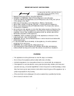 Предварительный просмотр 3 страницы Equator DR 5122 Owner'S Manual