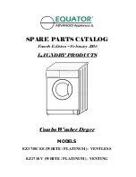 Preview for 1 page of Equator EZ 1710 V Spare Parts Catalog