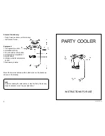 Предварительный просмотр 1 страницы Equator Party Cooler none Instructions For Use