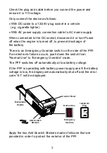 Предварительный просмотр 6 страницы Equator PFF 07 Owner'S Manual