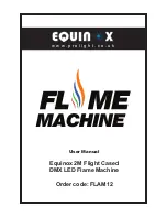 Предварительный просмотр 1 страницы Equinox Systems 2M Flight CasedDMX LED Flame Machine User Manual