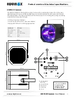 Preview for 3 page of Equinox Systems 400W UV Cannon User Manual