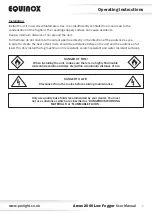 Предварительный просмотр 7 страницы Equinox Systems Arcus 2000 User Manual