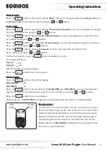 Предварительный просмотр 8 страницы Equinox Systems Arcus 2000 User Manual