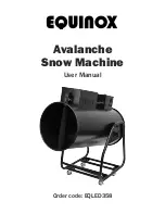 Предварительный просмотр 1 страницы Equinox Systems Avalanche EQLED358 User Manual