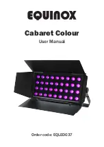 Предварительный просмотр 1 страницы Equinox Systems Cabaret Colour User Manual