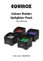 Equinox Systems Colour Raider Uplighter Pack User Manual предпросмотр