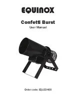 Equinox Systems Confetti Burst EQLED400 User Manual preview